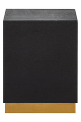 Luxury Black Shagreen Stool