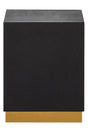 Luxury Black Shagreen Stool