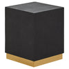 Luxury Black Shagreen Stool