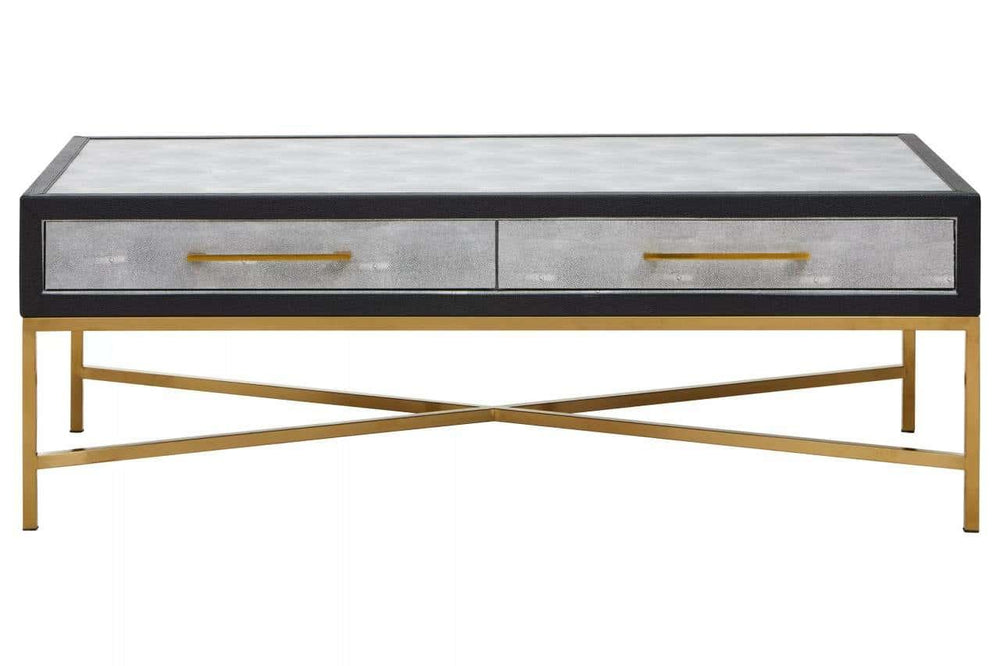 Luxury Grey Shagreen Coffee Table