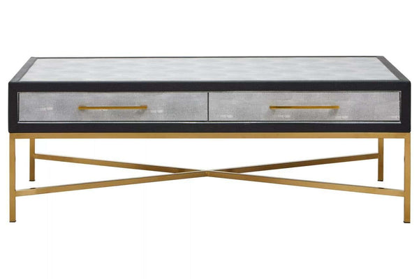 Luxury Grey Shagreen Coffee Table