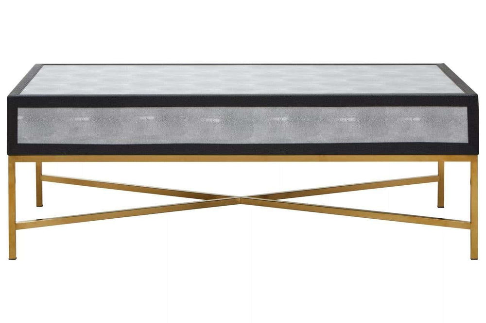 Luxury Grey Shagreen Coffee Table