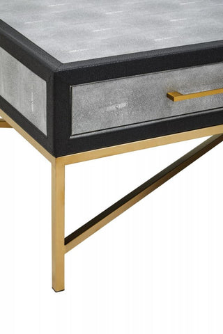 Luxury Grey Shagreen Coffee Table
