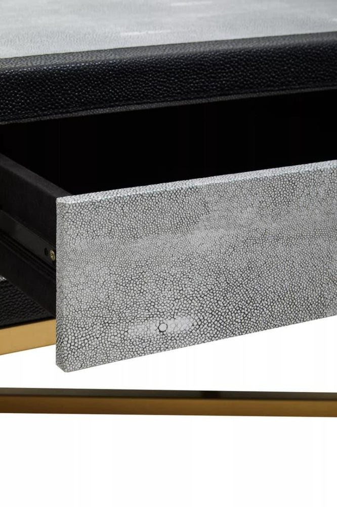 Luxury Grey Shagreen Coffee Table