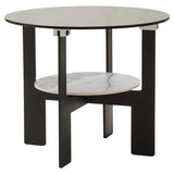 Grey Glass Coffee Table Set
