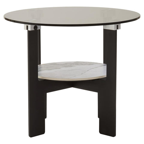 Grey Glass Coffee Table Set