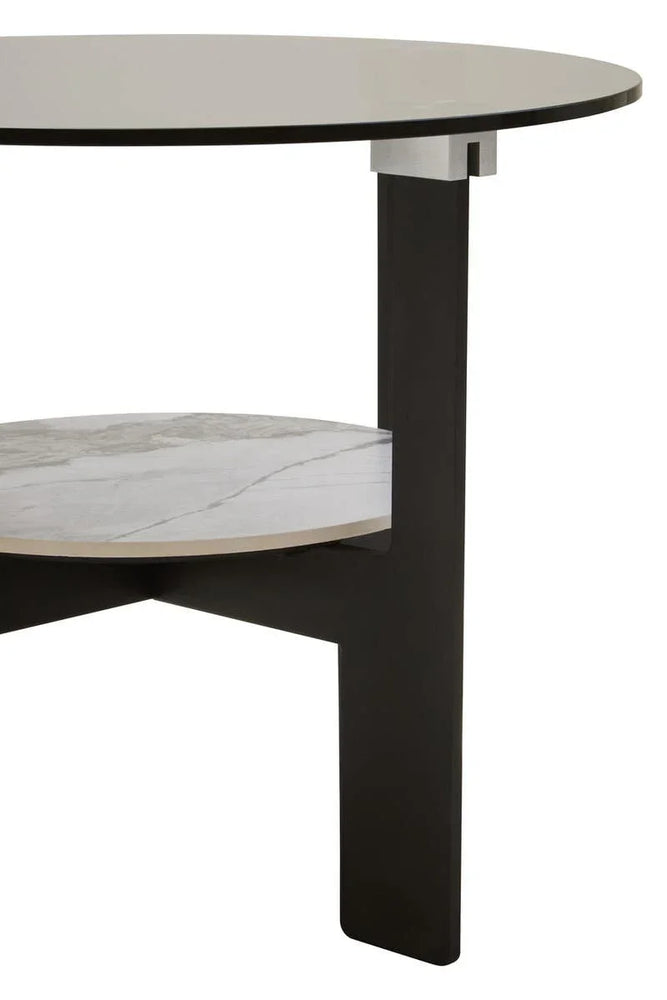 Grey Glass Coffee Table Set