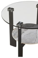 Grey Glass Coffee Table Set