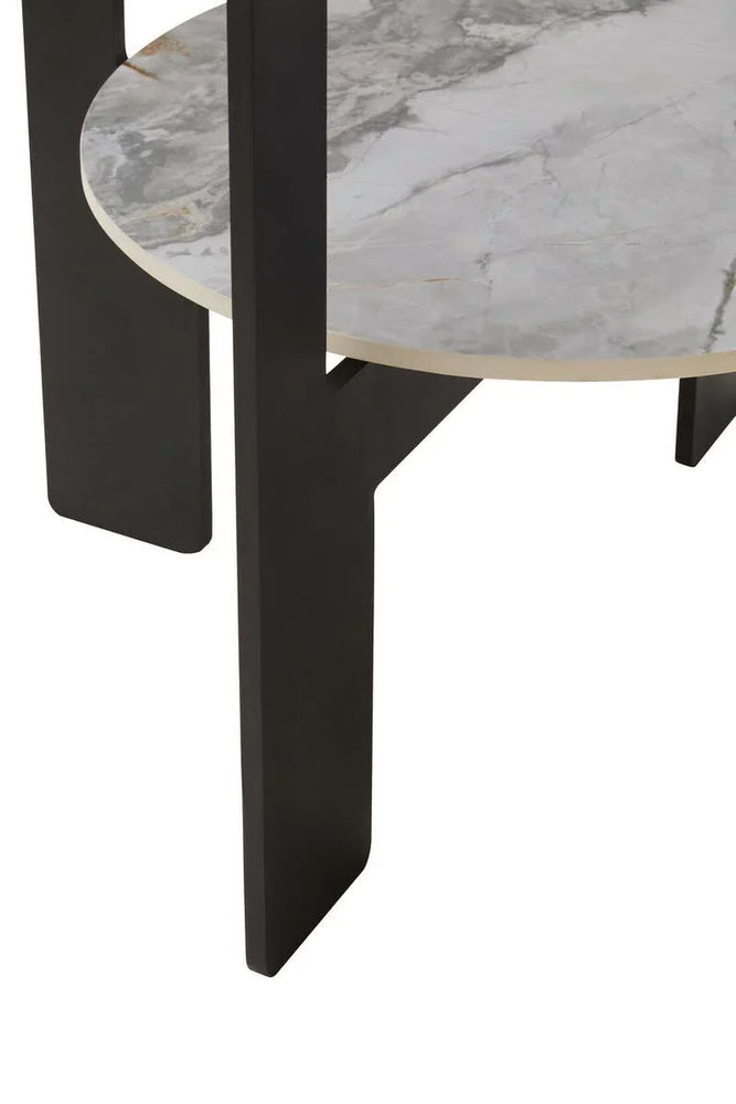 Grey Glass Coffee Table Set