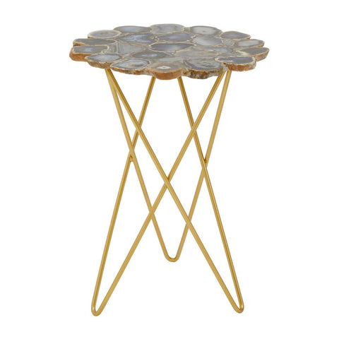 Agate Gold Side Table