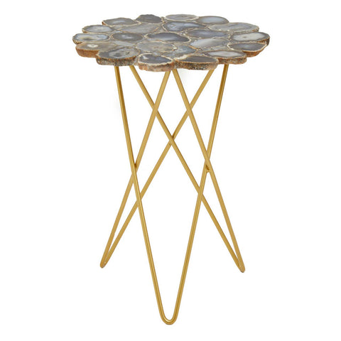 Agate Gold Side Table
