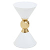 Golden White Conical Steel Table