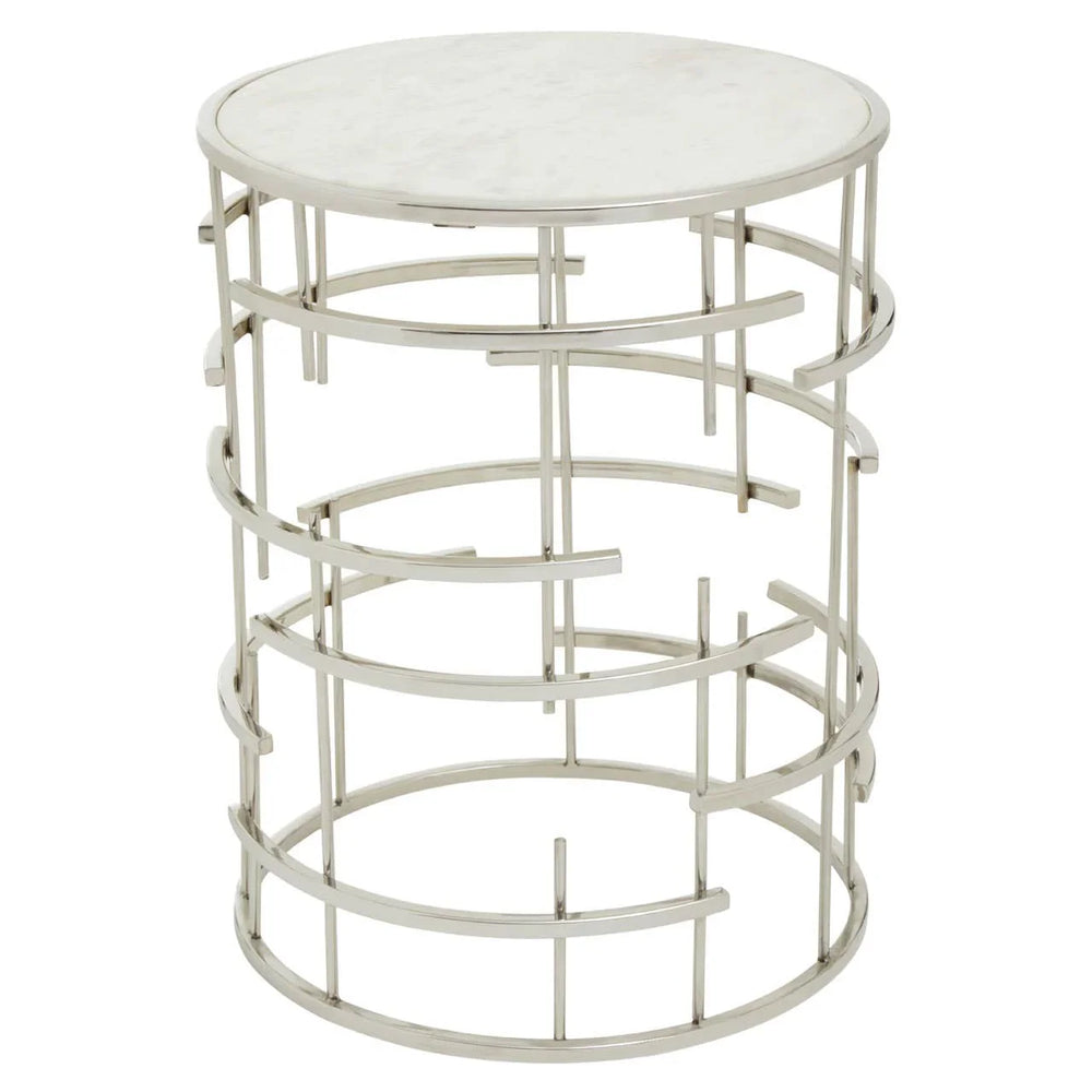 Marble Steel Side Table