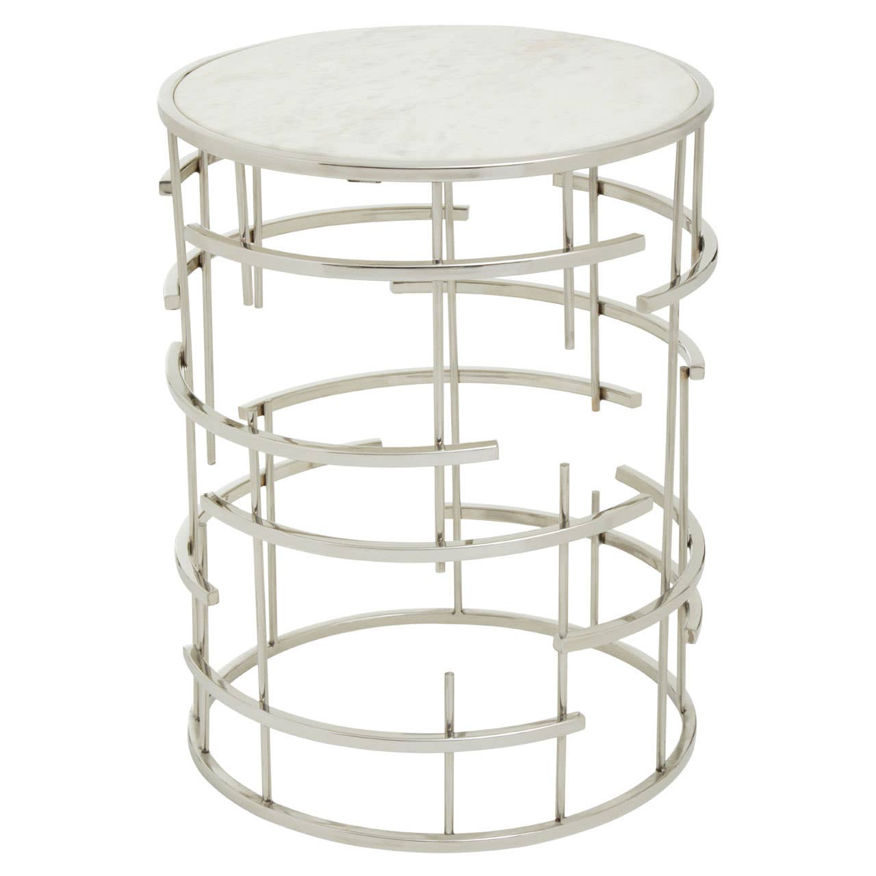 Marble Steel Side Table