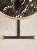 Marble Effect Glass Side Table