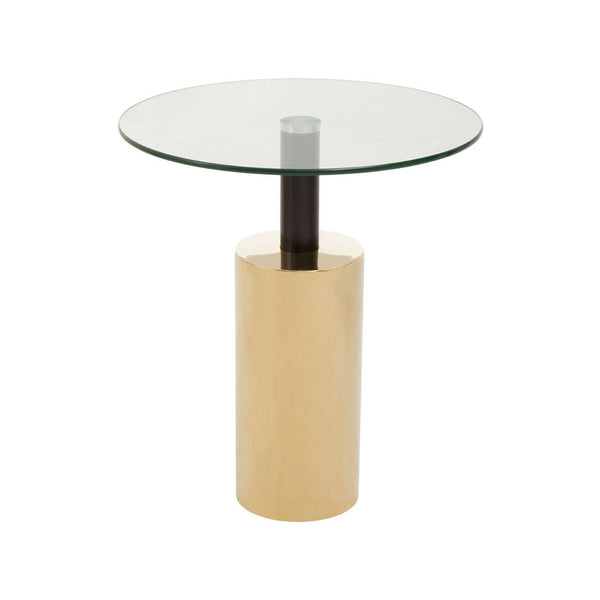 Gold Glass Side Table