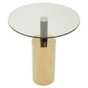 Gold Glass Side Table