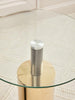 Gold Glass Side Table