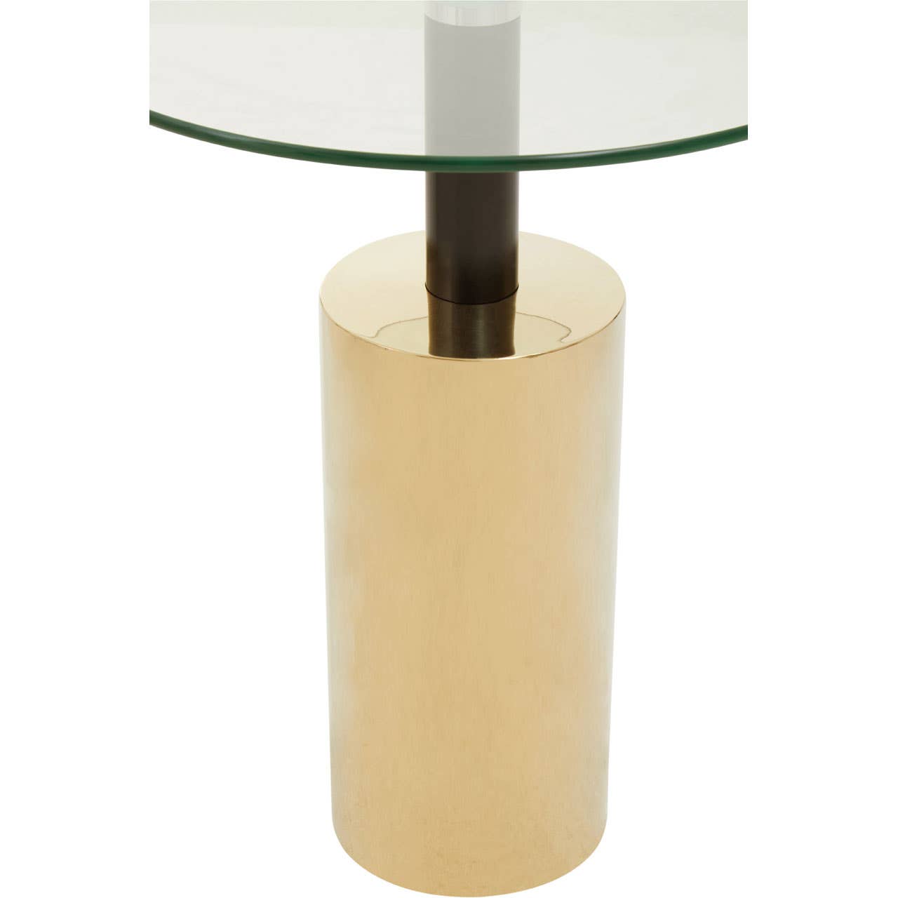 Gold Glass Side Table