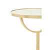 Luxe Glass Marble Side Table
