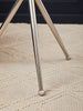Elegant Glass Steel Side Table