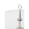 Elegant Glass Steel Side Table