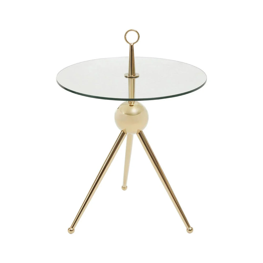 Gilded Glass Side Table