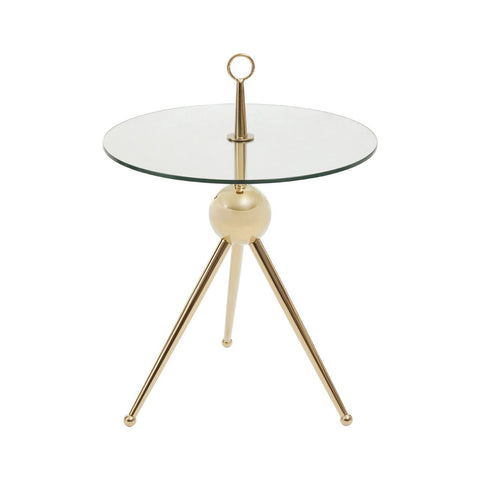 Gilded Glass Side Table