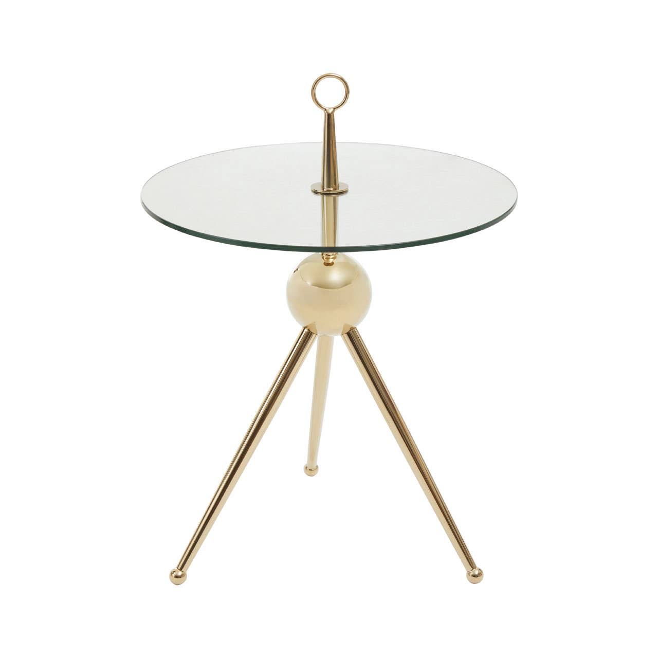 Gilded Glass Side Table