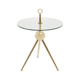 Gilded Glass Side Table