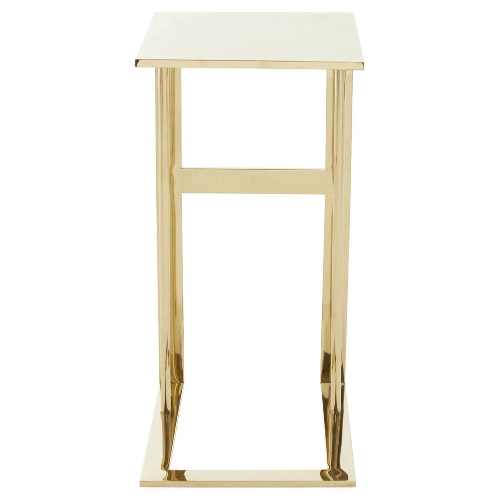 Golden C-Shape Luxe Table