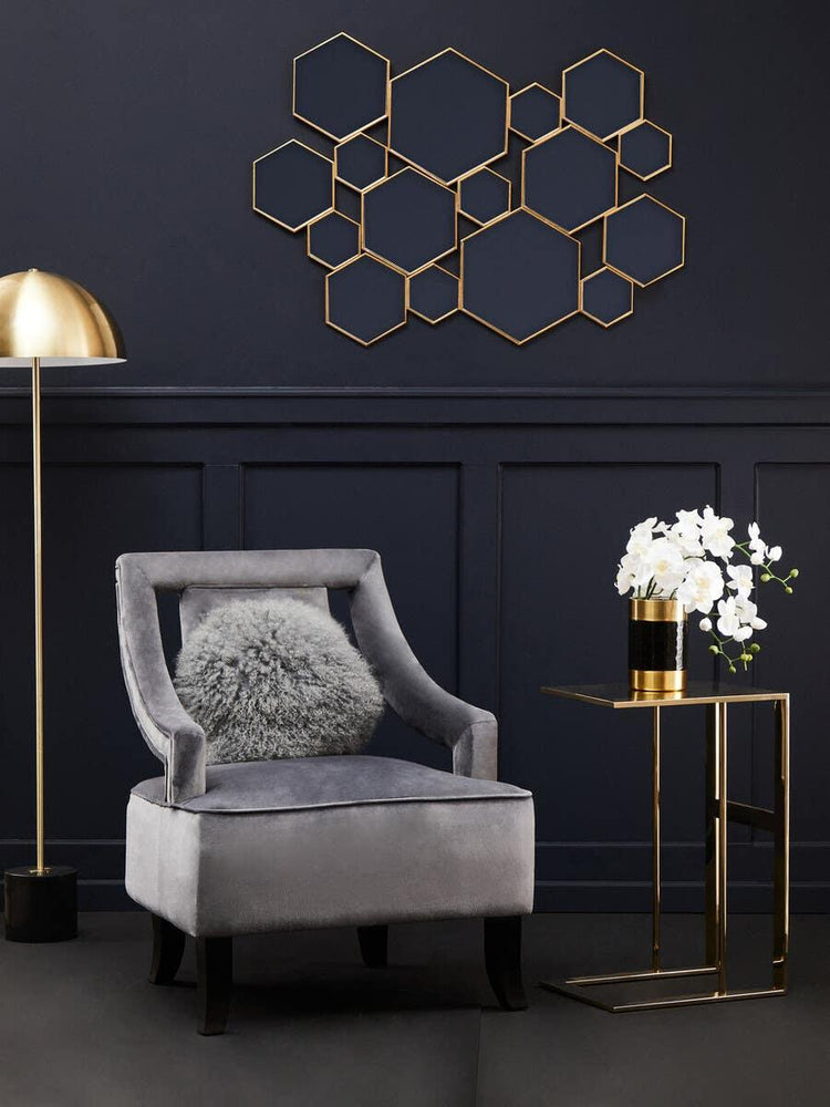 Golden C-Shape Luxe Table