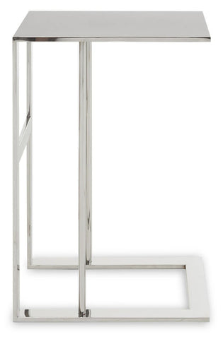 Luxury Silver C-Shape Side Table