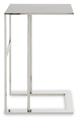 Luxury Silver C-Shape Side Table