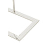 Luxury Silver C-Shape Side Table