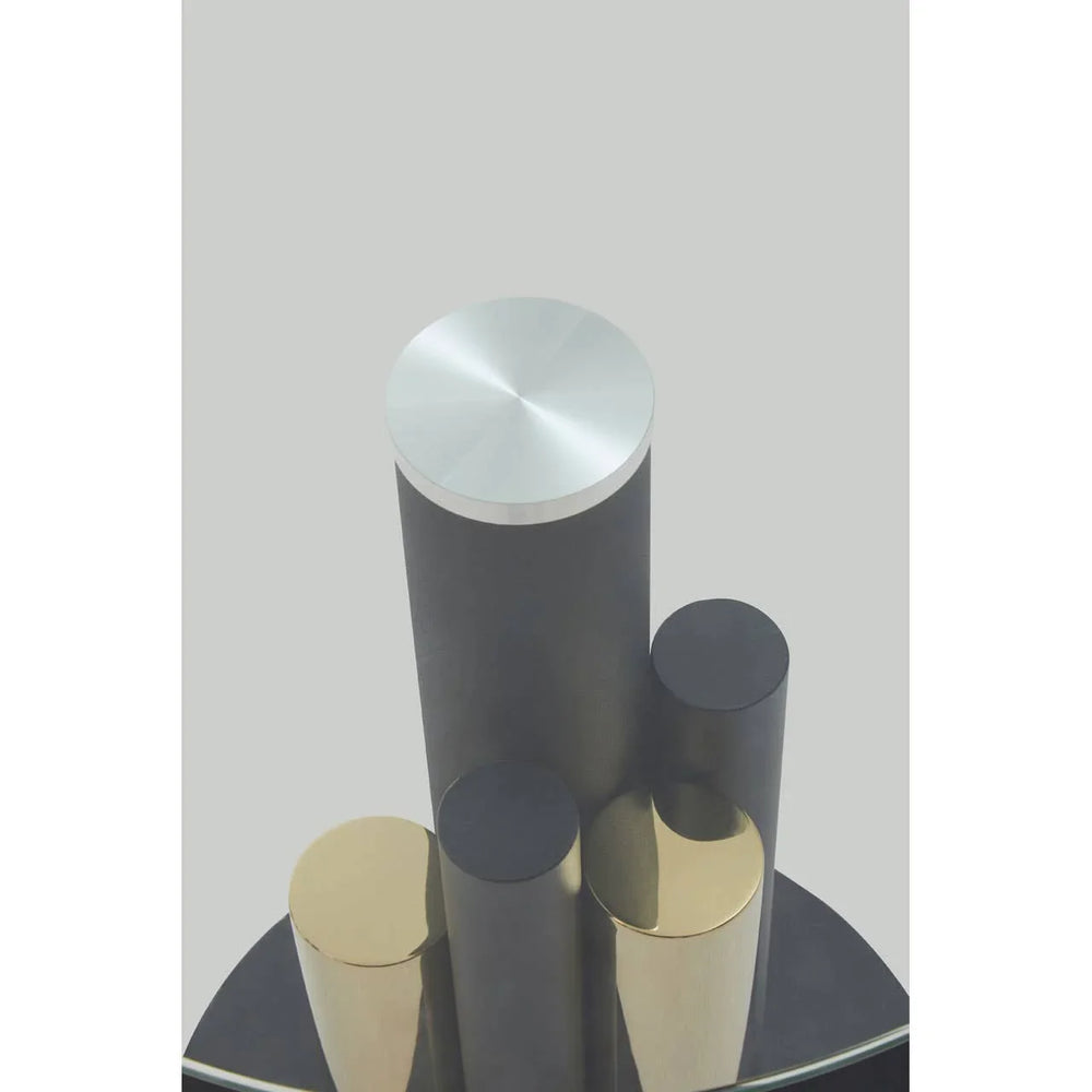 Luxurious Glass Gold Side Table