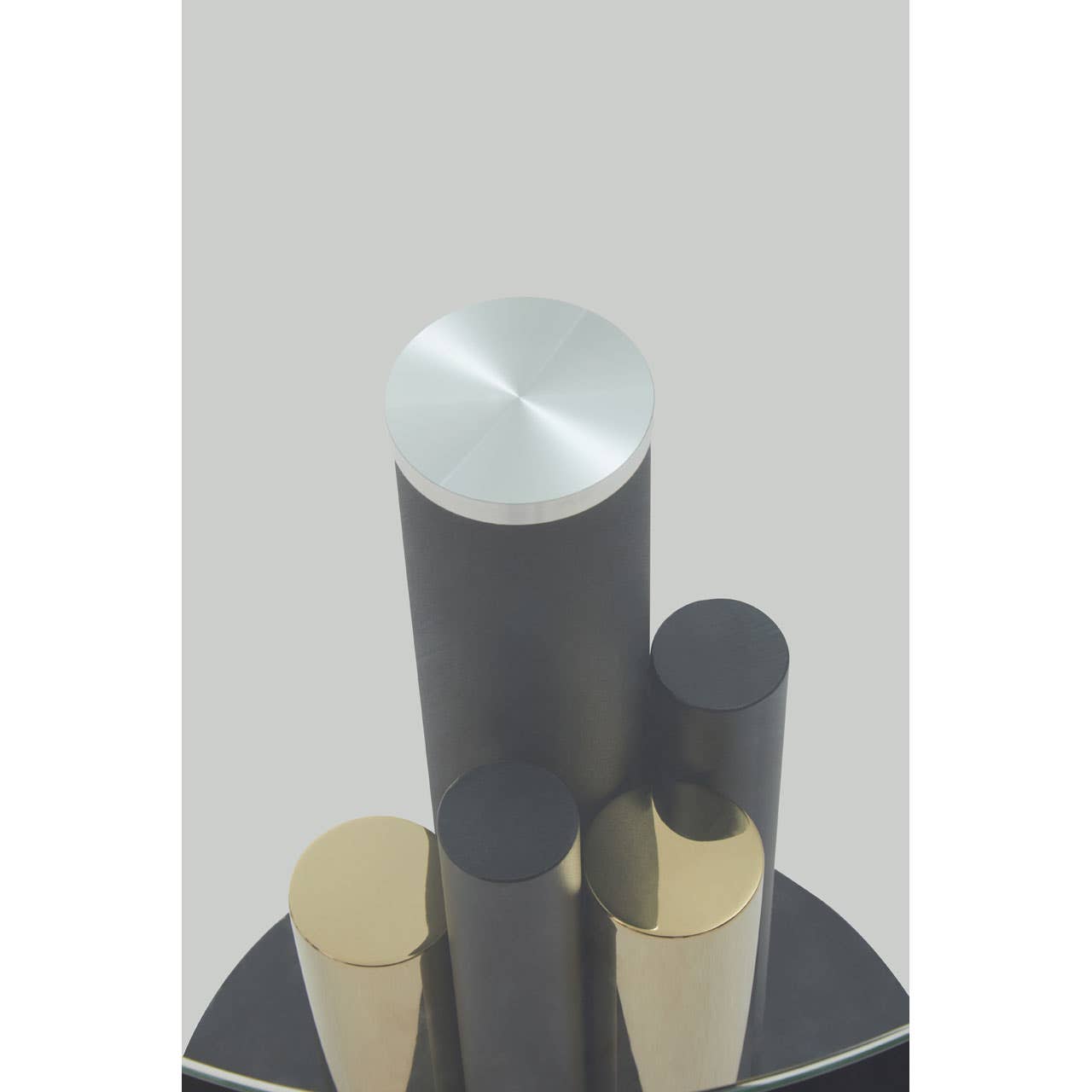 Luxurious Glass Gold Side Table