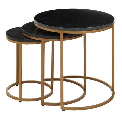 Marble Trio Nesting Tables