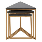 Marble Triangular Nesting Tables