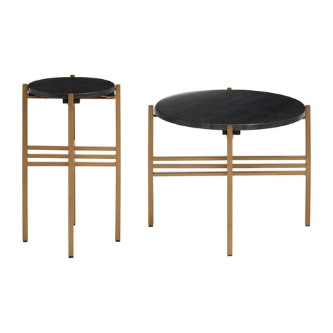 Luxury Marble Side Table Duo