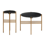 Luxury Marble Side Table Duo