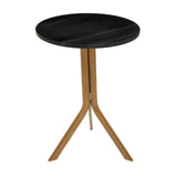 Marble Top Gold Base Table