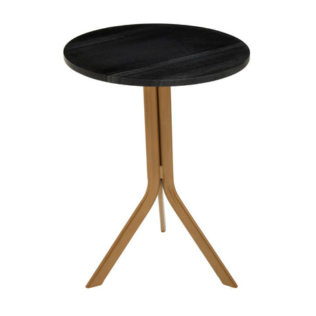 Marble Top Gold Base Table