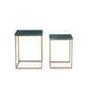 Green Marble Nesting Side Tables