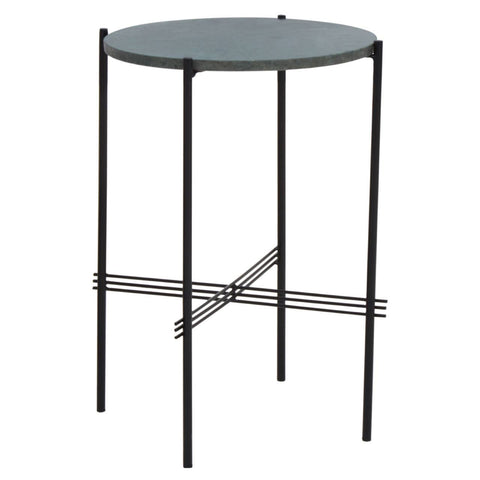 Marble Green Round Side Table