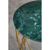 Green Marble Gold Side Table