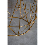 Green Marble Gold Side Table