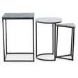 Marble Nesting Tables Trio