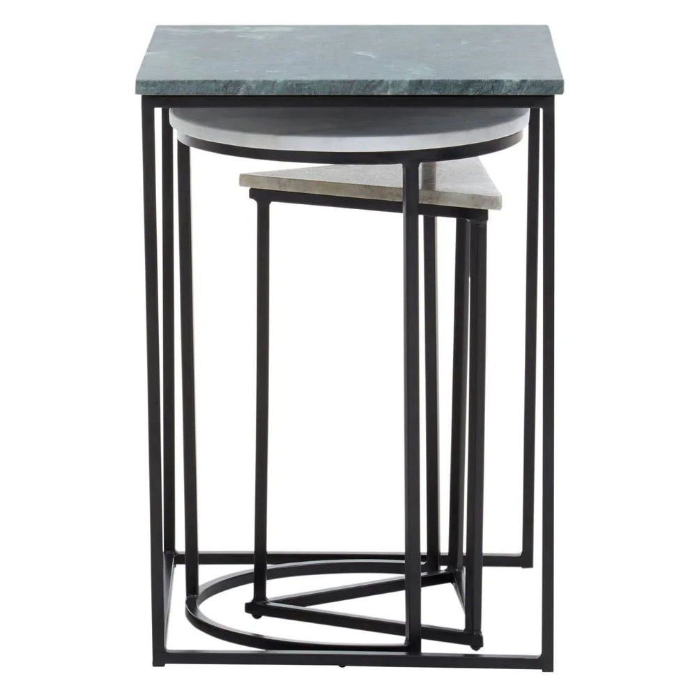 Marble Nesting Tables Trio