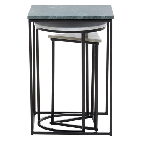 Marble Nesting Tables Trio